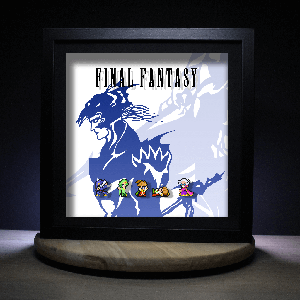 Dioramax - Cadre lumineux LED FF
| Déco Gaming-room | Tableau lumineux | Affiche jeux vidéo | Idée cadeau gamer | Retro-gaming