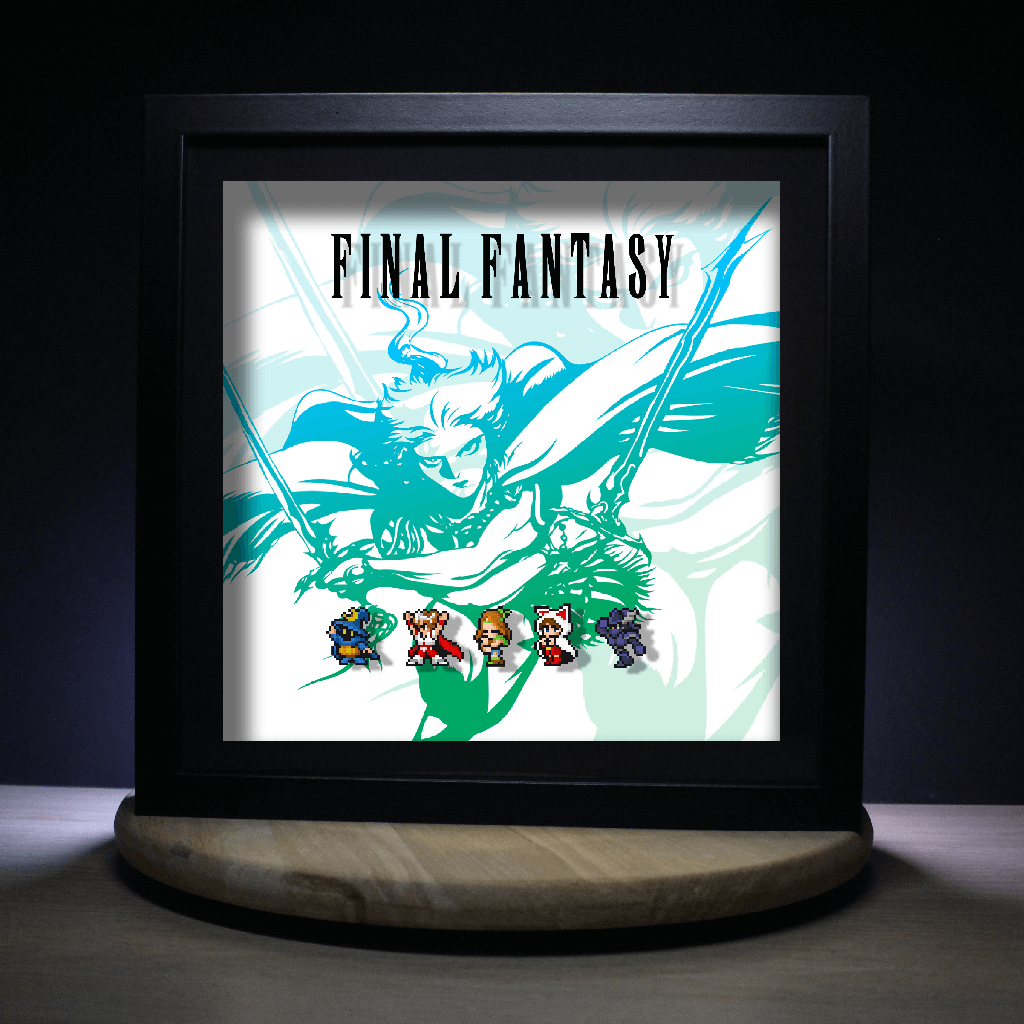 Dioramax - Cadre lumineux LED FF
| Déco Gaming-room | Tableau lumineux | Affiche jeux vidéo | Idée cadeau gamer | Retro-gaming