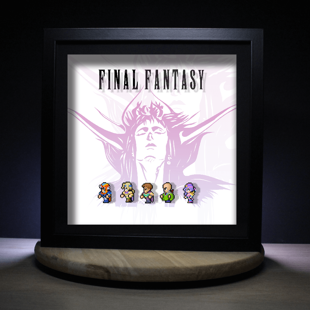 Dioramax - Cadre lumineux LED FF
| Déco Gaming-room | Tableau lumineux | Affiche jeux vidéo | Idée cadeau gamer | Retro-gaming