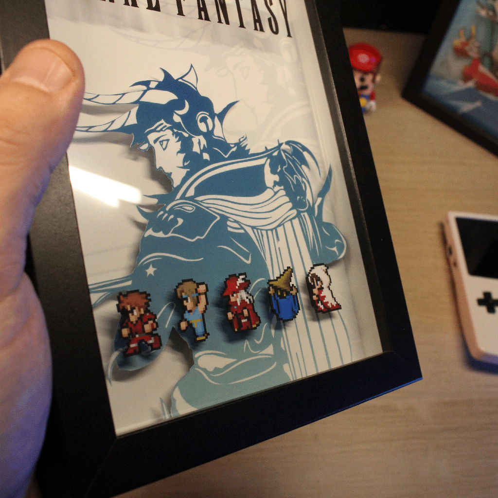 Dioramax - Cadre lumineux LED FF
| Déco Gaming-room | Tableau lumineux | Affiche jeux vidéo | Idée cadeau gamer | Retro-gaming