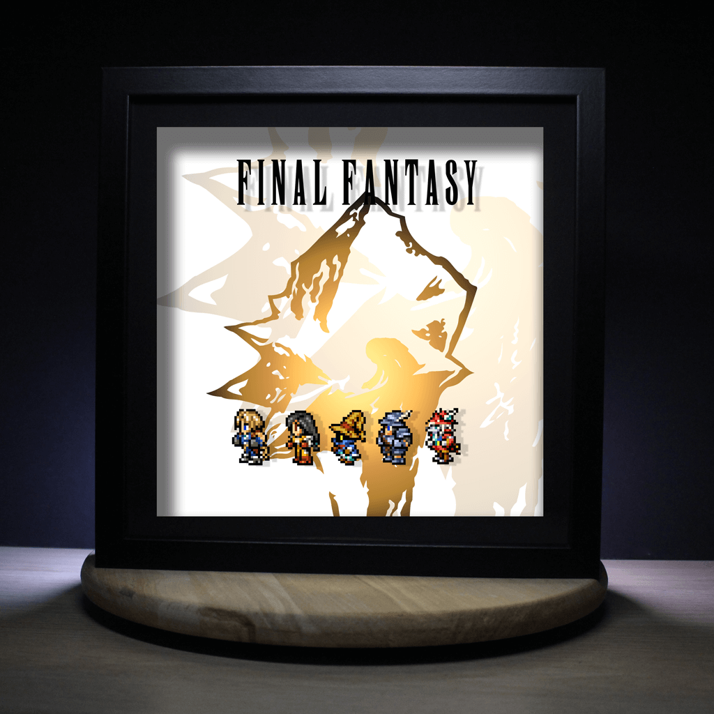Dioramax - Cadre lumineux LED FF
| Déco Gaming-room | Tableau lumineux | Affiche jeux vidéo | Idée cadeau gamer | Retro-gaming