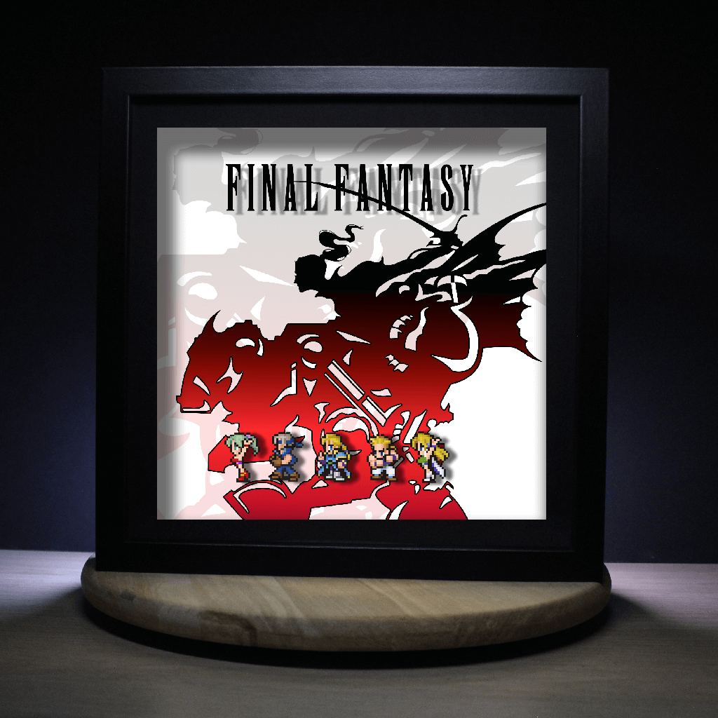 Dioramax - Cadre lumineux LED FF
| Déco Gaming-room | Tableau lumineux | Affiche jeux vidéo | Idée cadeau gamer | Retro-gaming