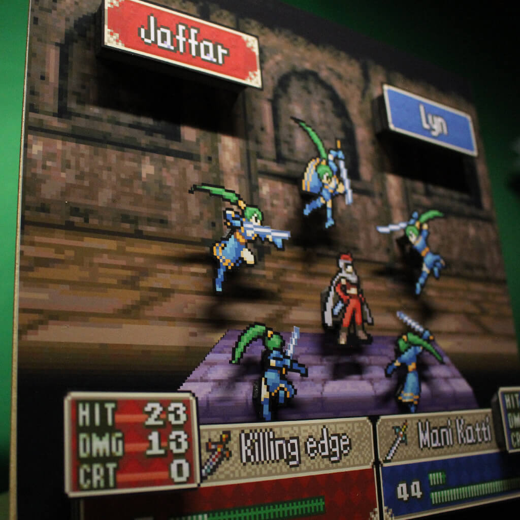 Dioramax - Cadre lumineux LED Fire Emblem | Déco Gaming-room | Tableau lumineux | Affiche jeux vidéo | Idée cadeau gamer | Retro-gaming