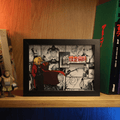 Dioramax - Cadre lumineux LED Full Metal Alchimist| Déco Gaming-room | Tableau lumineux | Affiche jeux vidéo | Idée cadeau gamer | Retro-gaming