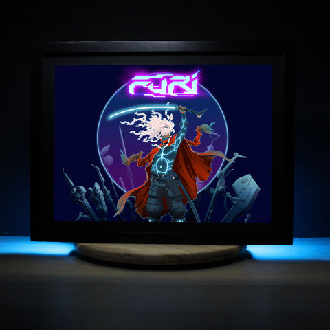 Diorama Furi, cadre lumineux, déco gaming room
