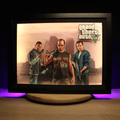 Dioramax - Cadre lumineux LED GTA5 | Déco Gaming-room | Tableau lumineux | Affiche jeux vidéo | Idée cadeau gamer | Retro-gaming