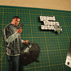 Dioramax - Cadre lumineux LED GTA5 | Déco Gaming-room | Tableau lumineux | Affiche jeux vidéo | Idée cadeau gamer | Retro-gaming