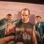 Dioramax - Cadre lumineux LED GTA5 | Déco Gaming-room | Tableau lumineux | Affiche jeux vidéo | Idée cadeau gamer | Retro-gaming