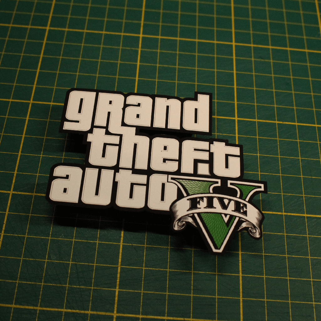 Dioramax - Cadre lumineux LED GTA5 | Déco Gaming-room | Tableau lumineux | Affiche jeux vidéo | Idée cadeau gamer | Retro-gaming