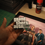 Dioramax - Cadre lumineux LED GTA5 | Déco Gaming-room | Tableau lumineux | Affiche jeux vidéo | Idée cadeau gamer | Retro-gaming