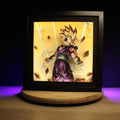 Dioramax - Cadre lumineux LED DBZ Gohan | Déco Gaming-room | Tableau lumineux | Affiche jeux vidéo | Idée cadeau gamer | Retro-gaming