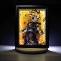 Dioramax - Cadre lumineux LED DBZ Gohan | Déco Gaming-room | Tableau lumineux | Affiche jeux vidéo | Idée cadeau gamer | Retro-gaming