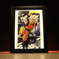 Dioramax - Cadre lumineux LED Dragon Ball | Déco Gaming-room | Tableau lumineux | Affiche jeux vidéo | Idée cadeau gamer | Retro-gaming