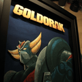 Dioramax - Cadre lumineux LED Goldorak | Déco Gaming-room | Tableau lumineux | Affiche jeux vidéo | Idée cadeau gamer | Retro-gaming
