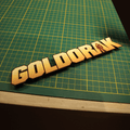 Dioramax - Cadre lumineux LED Goldorak | Déco Gaming-room | Tableau lumineux | Affiche jeux vidéo | Idée cadeau gamer | Retro-gaming