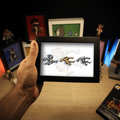 Dioramax - Cadre lumineux LED Gould_and_ghosts | Déco Gaming-room | Tableau lumineux | Affiche jeux vidéo | Idée cadeau gamer | Retro-gaming
