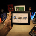 Dioramax - Cadre lumineux LED Gould_and_ghosts | Déco Gaming-room | Tableau lumineux | Affiche jeux vidéo | Idée cadeau gamer | Retro-gaming