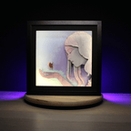 Dioramax - Cadre lumineux LED Gris | Déco Gaming-room | Tableau lumineux | Affiche jeux vidéo | Idée cadeau gamer | Retro-gaming