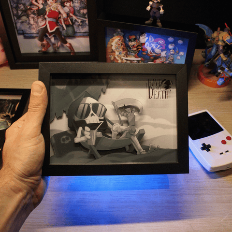 Déco Have a nice death, cadre Have a nice death, diorama Have a nice death