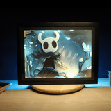 Dioramax - Cadre lumineux LED Hollow Knight | Déco Gaming-room | Tableau lumineux | Affiche jeux vidéo | Idée cadeau gamer | Retro-gaming