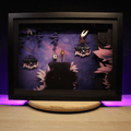 Dioramax - Cadre lumineux LED Hollow knight | Déco Gaming-room | Tableau lumineux | Affiche jeux vidéo | Idée cadeau gamer | Retro-gaming