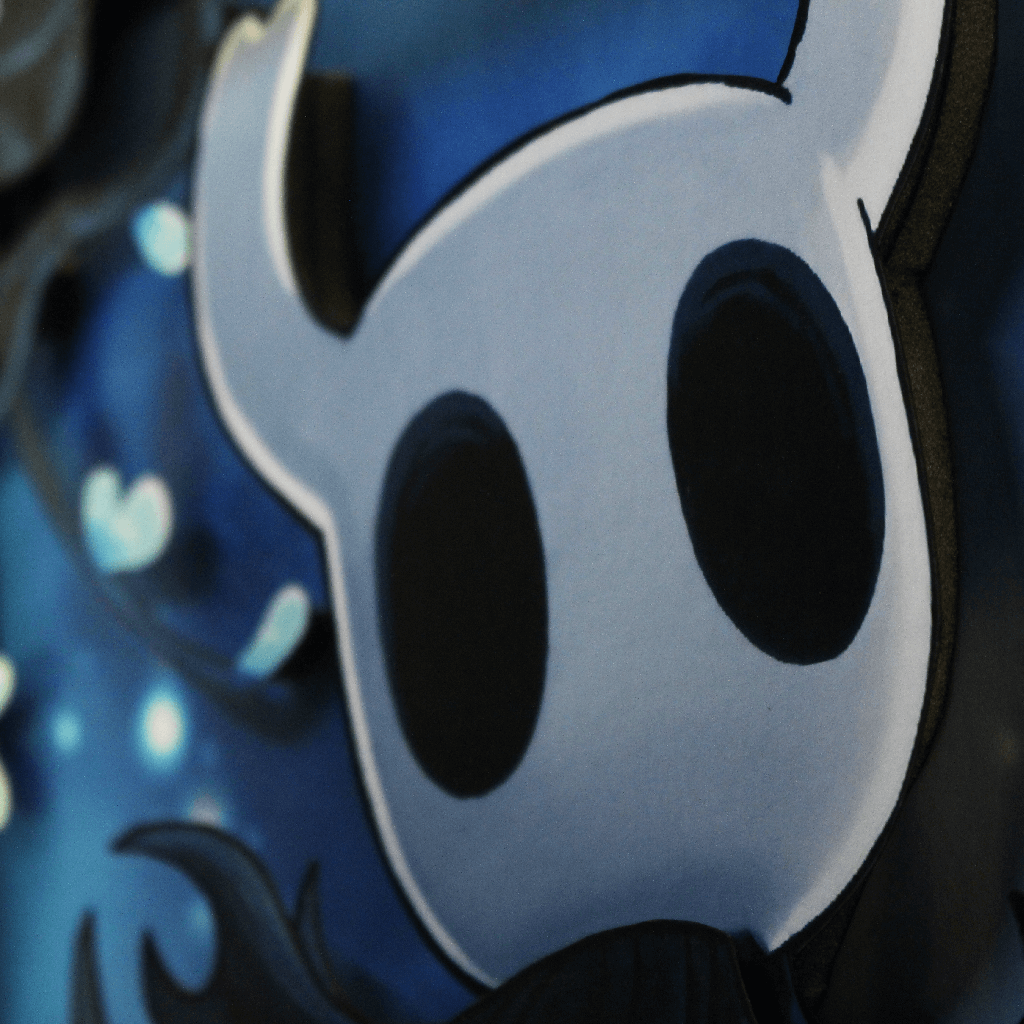 Dioramax - Cadre lumineux LED Hollow Knight | Déco Gaming-room | Tableau lumineux | Affiche jeux vidéo | Idée cadeau gamer | Retro-gaming