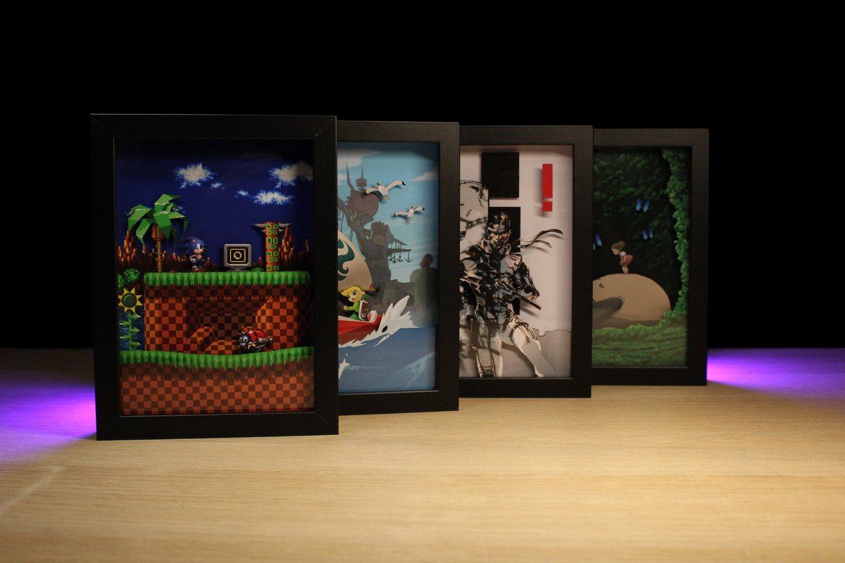 Dioramas Dioramax rétro gaming éclairés
