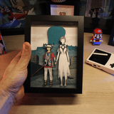 Dioramax - Cadre lumineux LED Ico | Déco Gaming-room | Tableau lumineux | Affiche jeux vidéo | Idée cadeau gamer | Retro-gaming