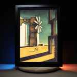 Diorama ICO, déco gaming room, cadre lumineux