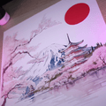 Dioramax - Cadre lumineux LED Japon | Déco Gaming-room | Tableau lumineux | Affiche jeux vidéo | Idée cadeau gamer | Retro-gaming