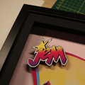 Dioramax - Cadre lumineux LED Jem | Déco Gaming-room | Tableau lumineux | Affiche jeux vidéo | Idée cadeau gamer | Retro-gaming