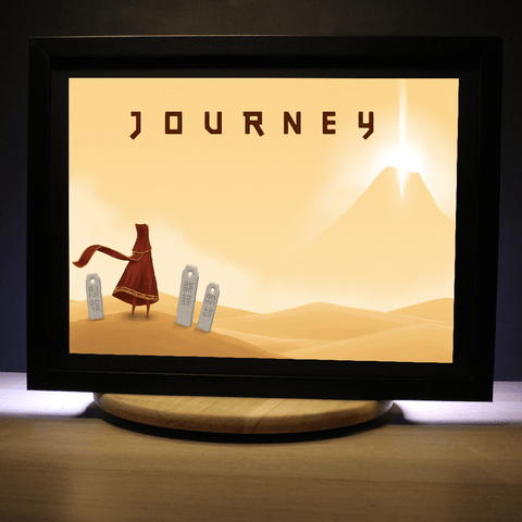 Diorama Journey, déco gaming, cadre lumineux