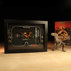 Dioramax - Cadre lumineux LED Jurassic Park | Déco Gaming-room | Tableau lumineux | Affiche jeux vidéo | Idée cadeau gamer | Retro-gaming