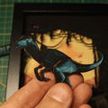 Dioramax - Cadre lumineux LED Jurassic World | Déco Gaming-room | Tableau lumineux | Affiche jeux vidéo | Idée cadeau gamer | Retro-gaming