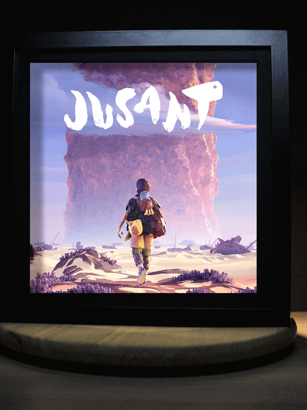 Dioramax - Cadre lumineux LED Jusant | Déco Gaming-room | Tableau lumineux | Affiche jeux vidéo | Idée cadeau gamer | Retro-gaming