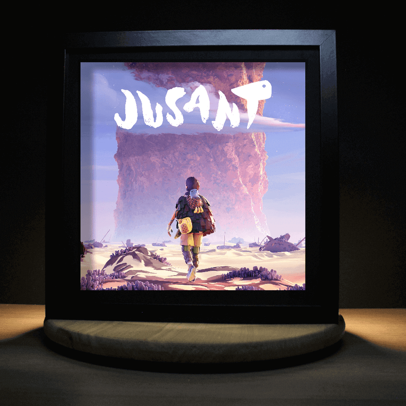 Dioramax - Cadre lumineux LED Jusant | Déco Gaming-room | Tableau lumineux | Affiche jeux vidéo | Idée cadeau gamer | Retro-gaming