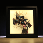 Dioramax - Cadre lumineux LED Jinx | Déco Gaming-room | Tableau lumineux | Affiche jeux vidéo | Idée cadeau gamer | Retro-gaming