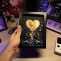 Dioramax - Cadre lumineuxKingdom Hearts| Déco Gamingroom | Tableau Lumineux Affiche jeux vidéo | Idée cadeau 