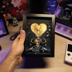 Dioramax - Cadre lumineuxKingdom Hearts| Déco Gamingroom | Tableau Lumineux Affiche jeux vidéo | Idée cadeau 