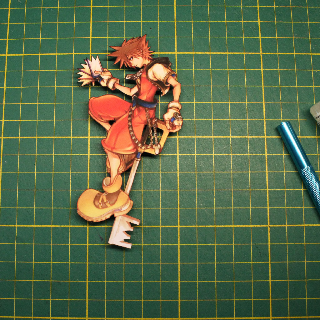 Dioramax - Cadre lumineux LED Kingdom Heart | Déco Gaming-room | Tableau lumineux | Affiche jeux vidéo | Idée cadeau gamer | Retro-gaming