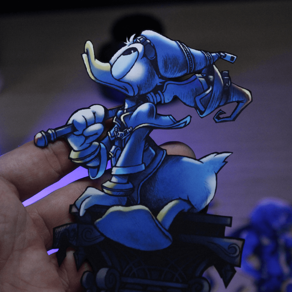 Dioramax - Cadre lumineux LED Kingdom Hearts | Déco Gaming-room | Tableau lumineux | Affiche jeux vidéo | Idée cadeau gamer | Retro-gaming