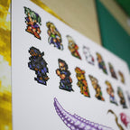 Dioramax - Cadre lumineux LED FF6 Kefka | Déco Gaming-room | Tableau lumineux | Affiche jeux vidéo | Idée cadeau gamer | Retro-gaming