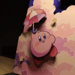 Diorama Kirby, cadre déco gaming room, cadre lumineux