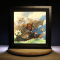 Dioramax - Cadre lumineux LED LOL | Déco Gaming-room | Tableau lumineux | Affiche jeux vidéo | Idée cadeau gamer | Retro-gaming
