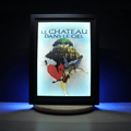 Dioramax - Cadre lumineux LED Le chateau dans le ciel | Déco Gaming-room | Tableau lumineux | Affiche jeux vidéo | Idée cadeau gamer | Retro-gaming