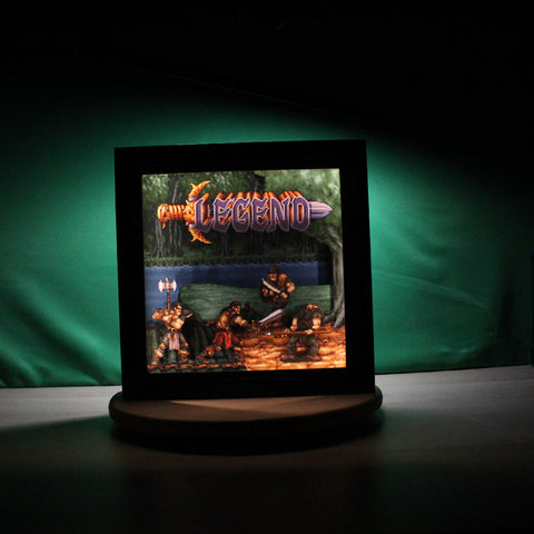 Décoration gaming room diorama/shadowbox Legend