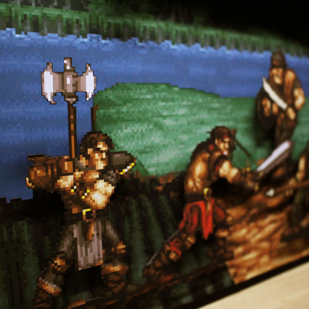 Dioramax - Cadre lumineux LED Legend | Déco Gaming-room | Tableau lumineux | Affiche jeux vidéo | Idée cadeau gamer | Retro-gaming