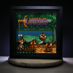 Dioramax - Cadre lumineux LED Legend | Déco Gaming-room | Tableau lumineux | Affiche jeux vidéo | Idée cadeau gamer | Retro-gaming