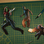 Dioramax - Cadre lumineux LED Les gardiens de la galaxie | Déco Gaming-room | Tableau lumineux | Affiche jeux vidéo | Idée cadeau gamer | Retro-gaming