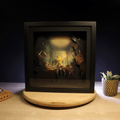 Dioramax - Cadre lumineux LED Little Nightmare | Déco Gaming-room | Tableau lumineux | Affiche jeux vidéo | Idée cadeau gamer | Retro-gaming